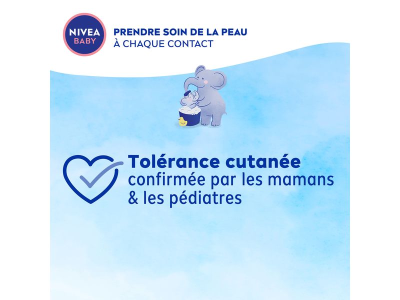 NIVEA BABY Bad & Shampoo Kopf bis Fuss 500 ml Mildes Pflegeshampoo für saubere und samtweiche Haut und Haare