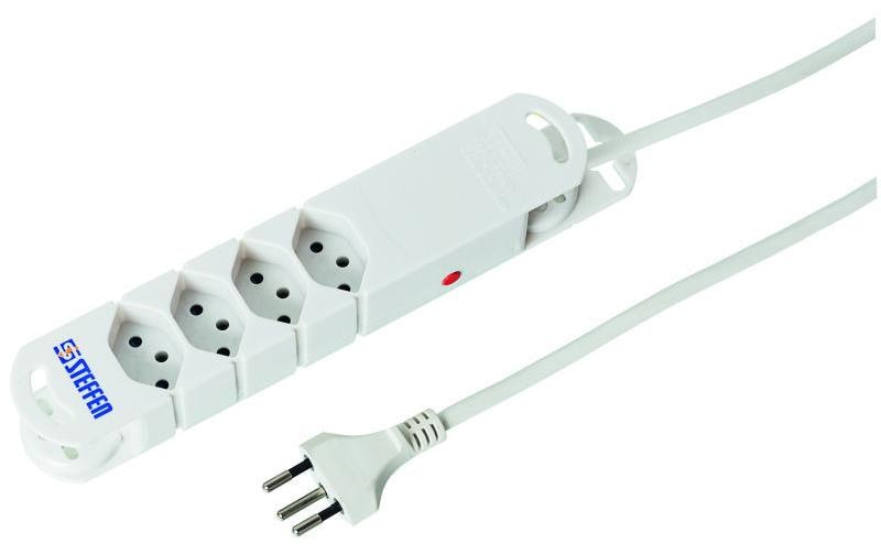 Steckdosenleiste STEBA VARIABL 4x T13 3 mSteckdosenleiste, Weiss
