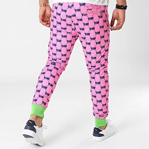 Pantalon Jogging Réversible Rose Bleu