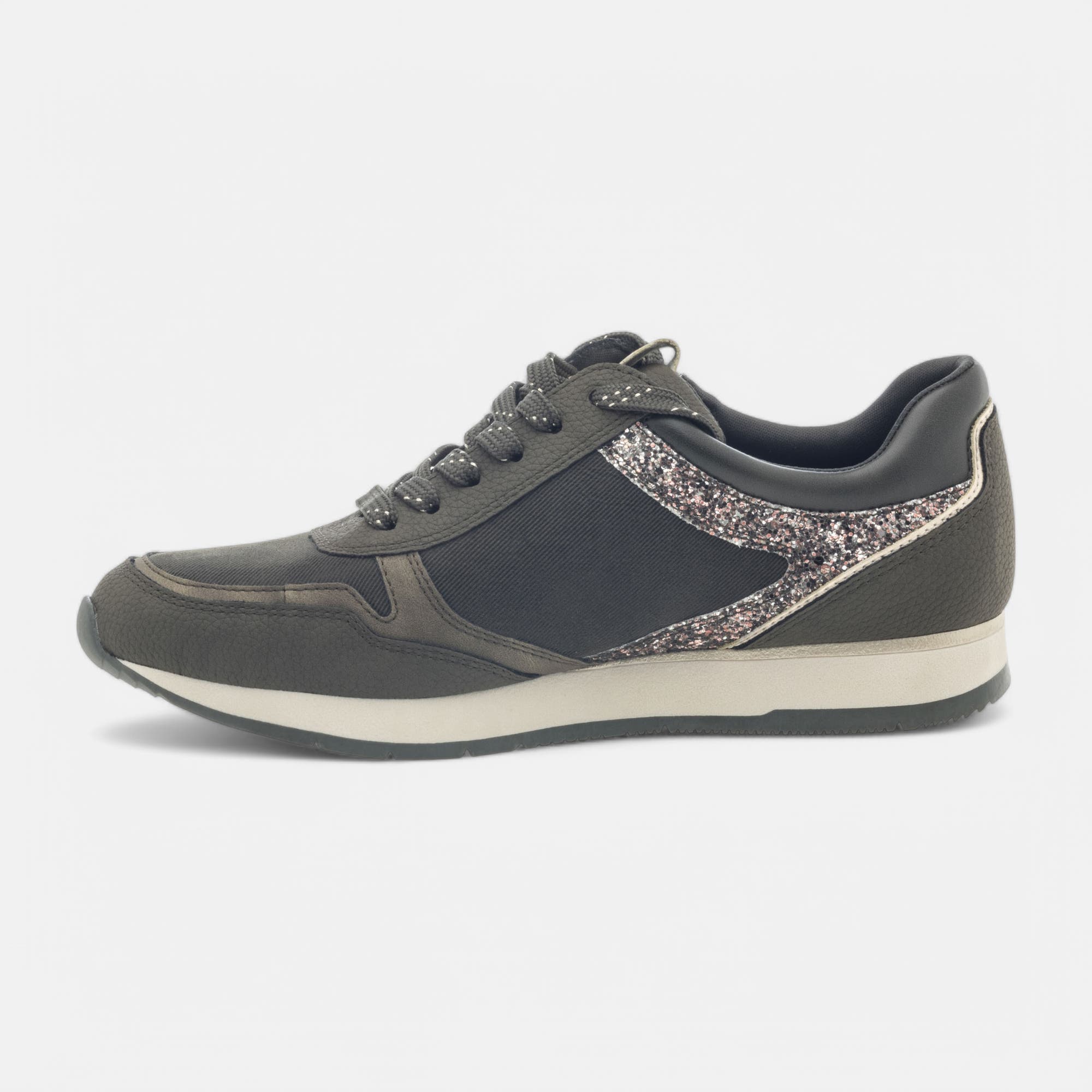 Baskets basses Femme kaki