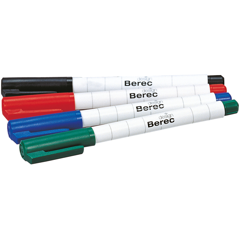 Berec Design Whiteboard Marker 956er, 4er Etui, assortiert