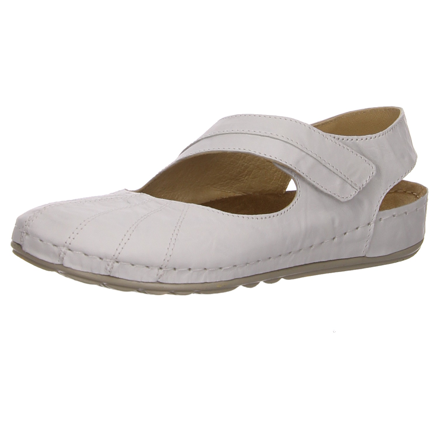 Pölking Spangenschuhe weiß weiss/weiss kombi