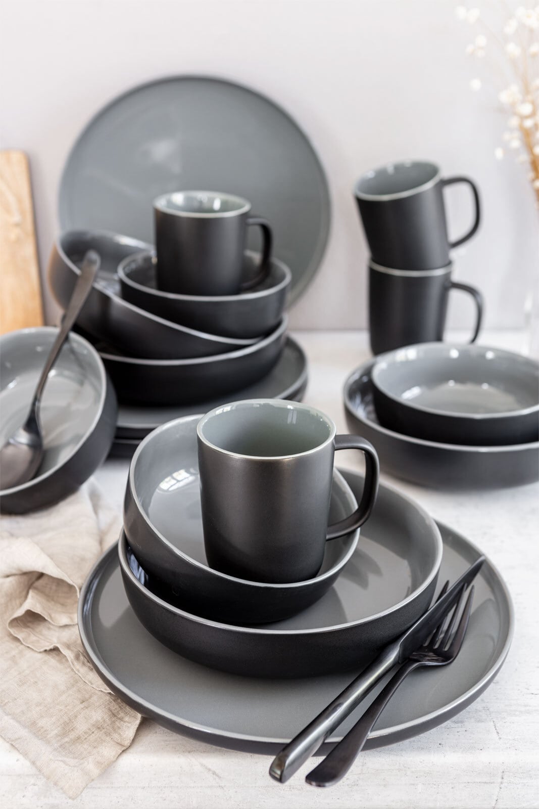 Ritzenhoff & Breker Kombiservice JASPER 16-teilig schwarz