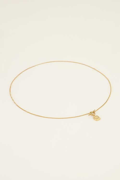 Sunchasers ketting met slotje & hart strass bedel