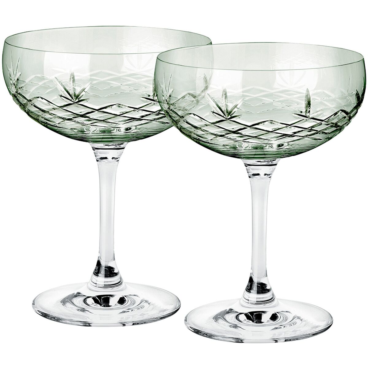 Crispy Gatsby Champagneglass 2 stk, Emerald