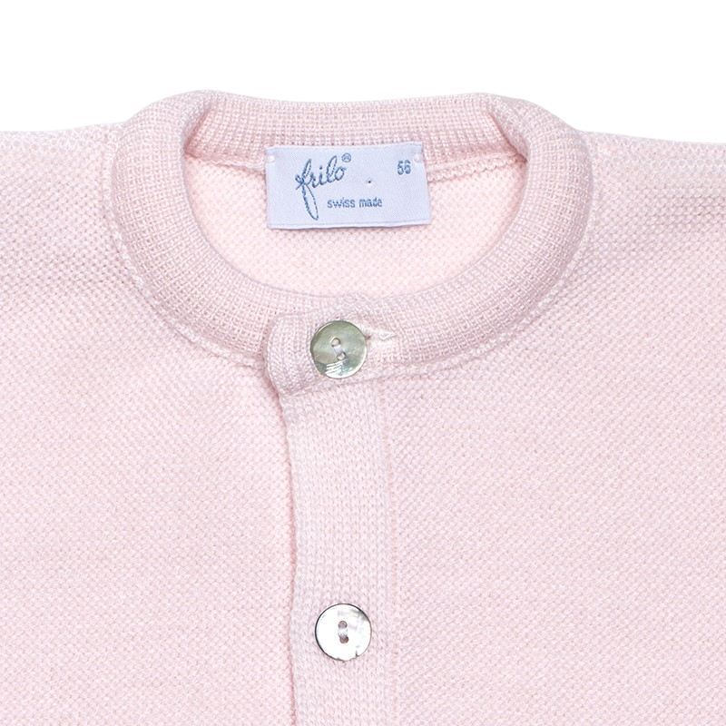 Babyjacke Merinowolle rosa