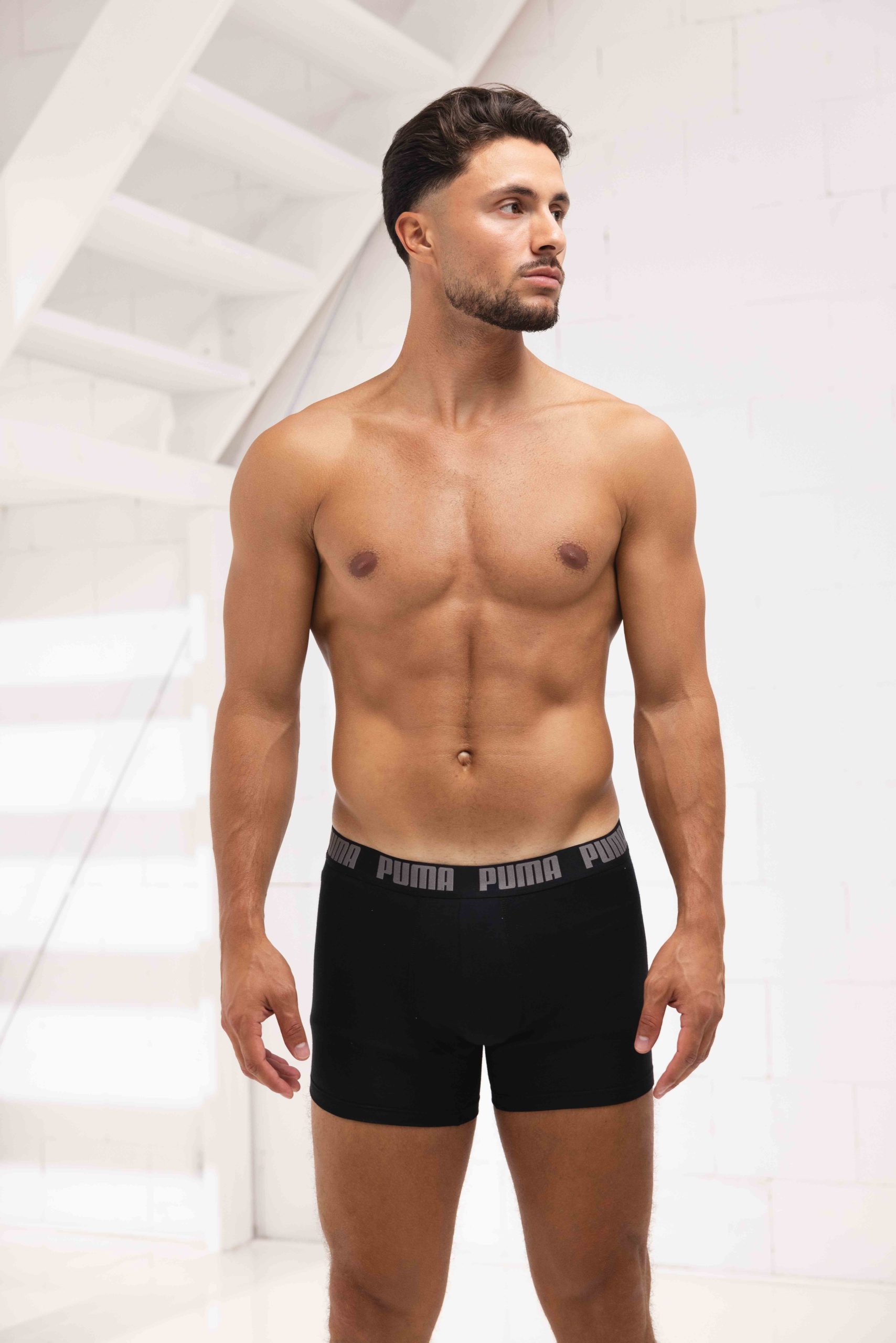 Puma Everyday Basic Boxershort Heren 6-Pack Grijs/Zwart