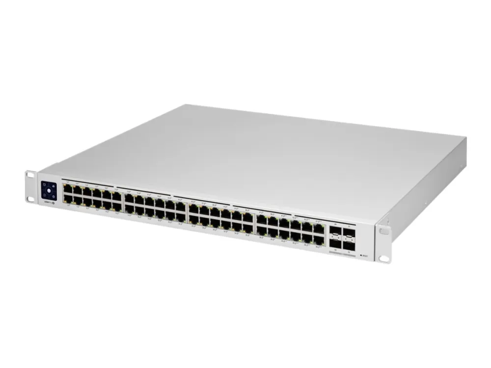 Ubiquiti UniFi Switch USW-PRO-48-POE - Switch - Administreret - 48 x 10/100/1000 (40 PoE , 8 PoE  )   4 x 10Gb Ethernet SFP  - monterbar på stativ - PoE   (600 W) - AC 120/230 V / DC 11,5/52 V
