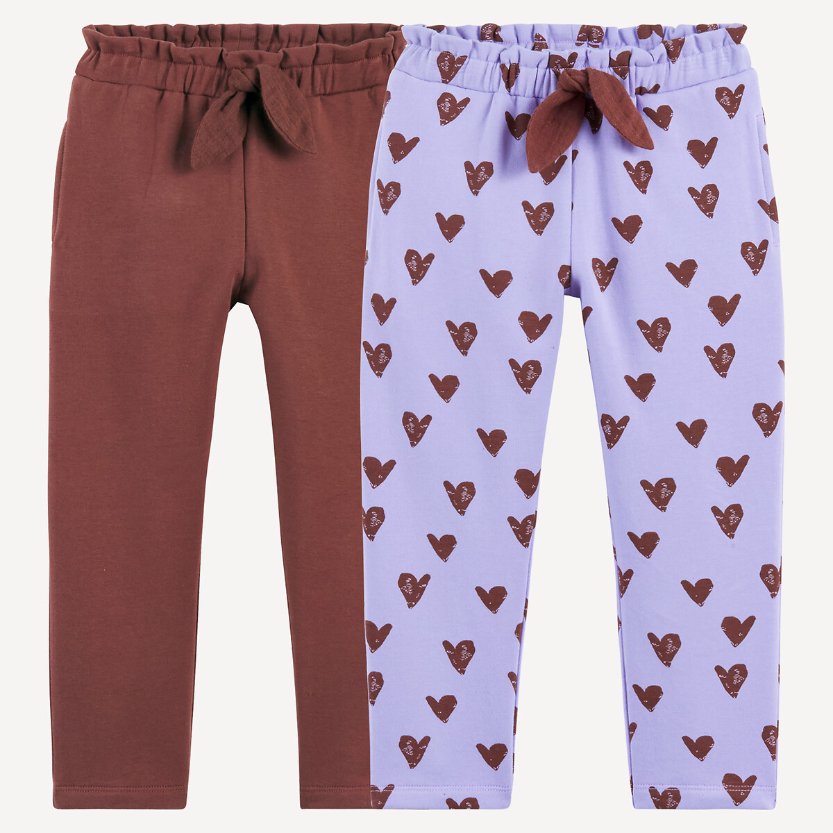 COLEÇÃO LA REDOUTE<br>Conjunto de 2 calças de moletom