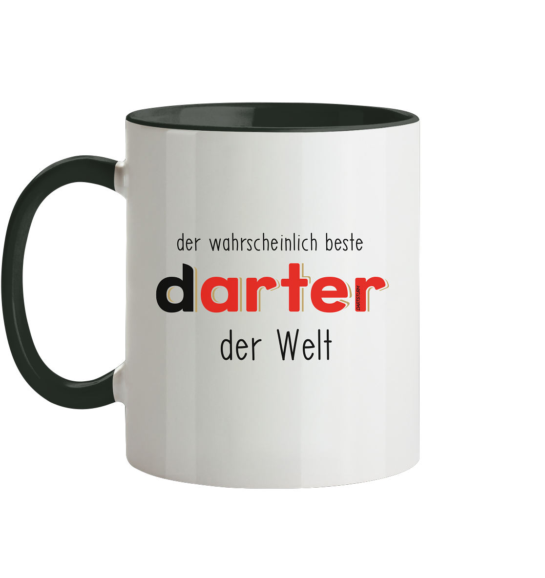DartSturm - Der wahrscheinlich beste darter der Welt Schwarz - Tasse zweifarbig