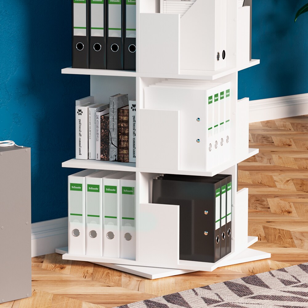 Vicco Ordnerregal Alfa Standregal Büroregal Aktenregal Ablage Bücherregal Weiß
