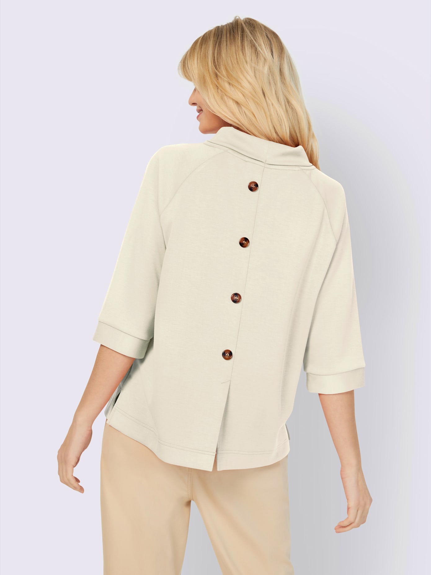 Sweat-shirt mélange de modal doux