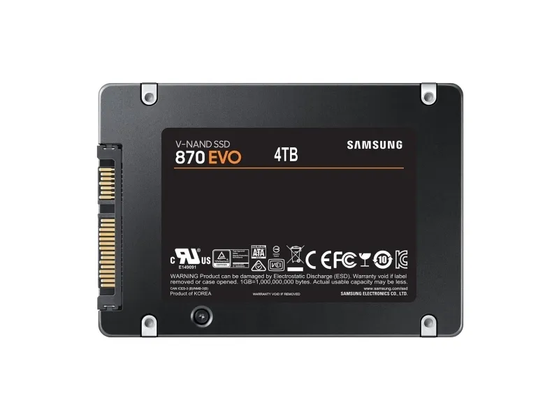 Samsung 870 EVO MZ-77E4T0B - SSD - krypteret - 4 TB - intern - 2.5