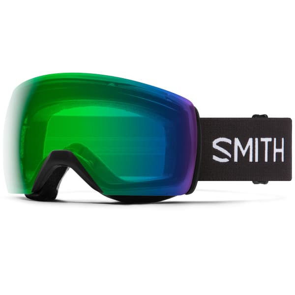 Masque de ski SMITH SKYLINE XL BLACK CHROMAPOP EVERYDAY GREEN MIRROR