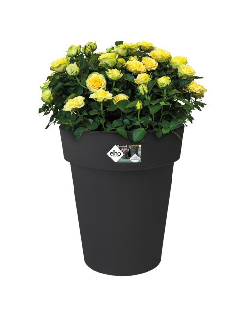 Elho Bloempot Green Basics Top Planter Rond Zwart - Buitenpot