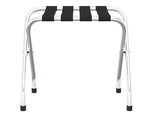 VIDAXL - Chariot de service de bagage Porte-bagages noir et argenté 56x40x49 cm