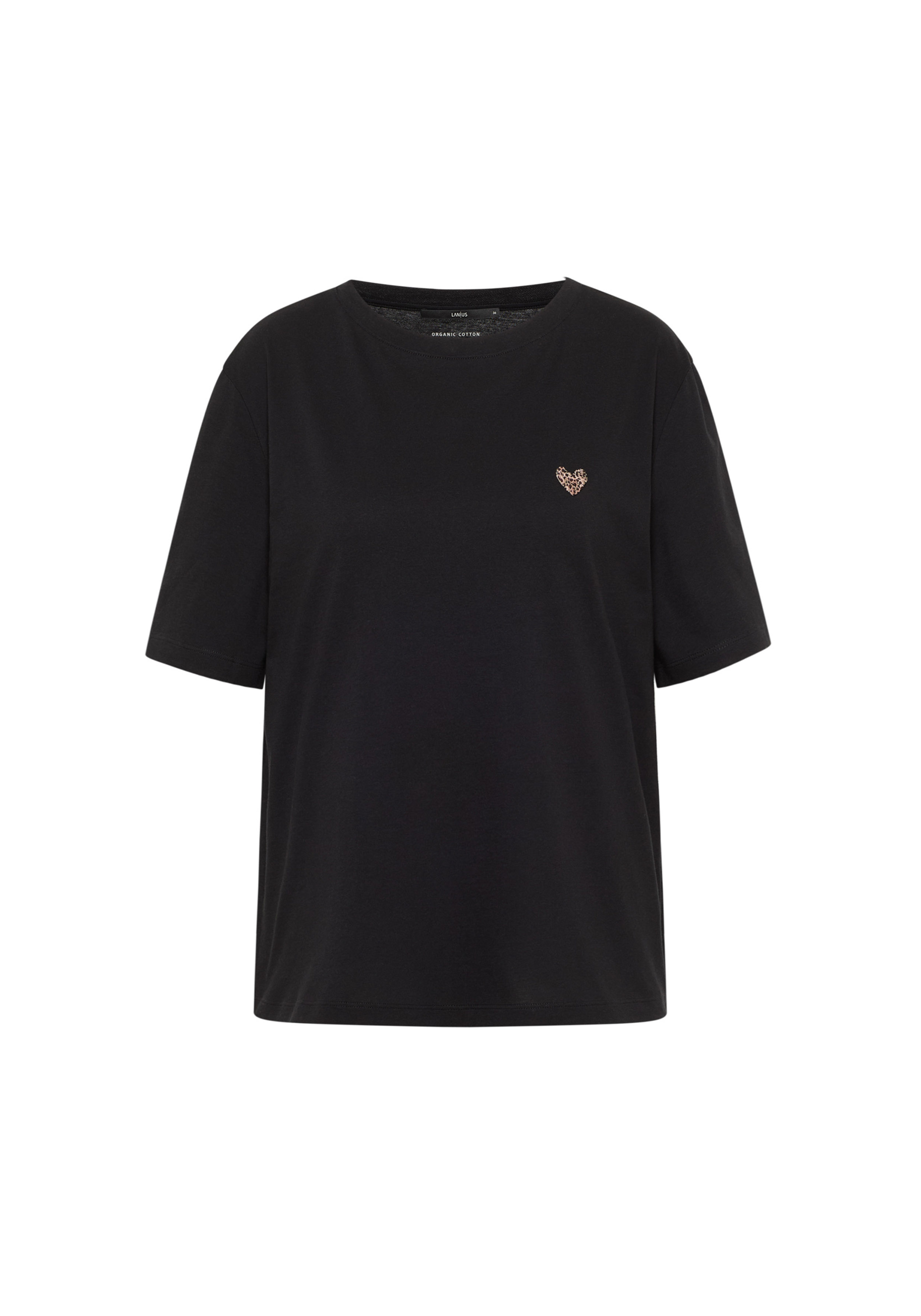 Lanius T-Shirt Statementshirt Black