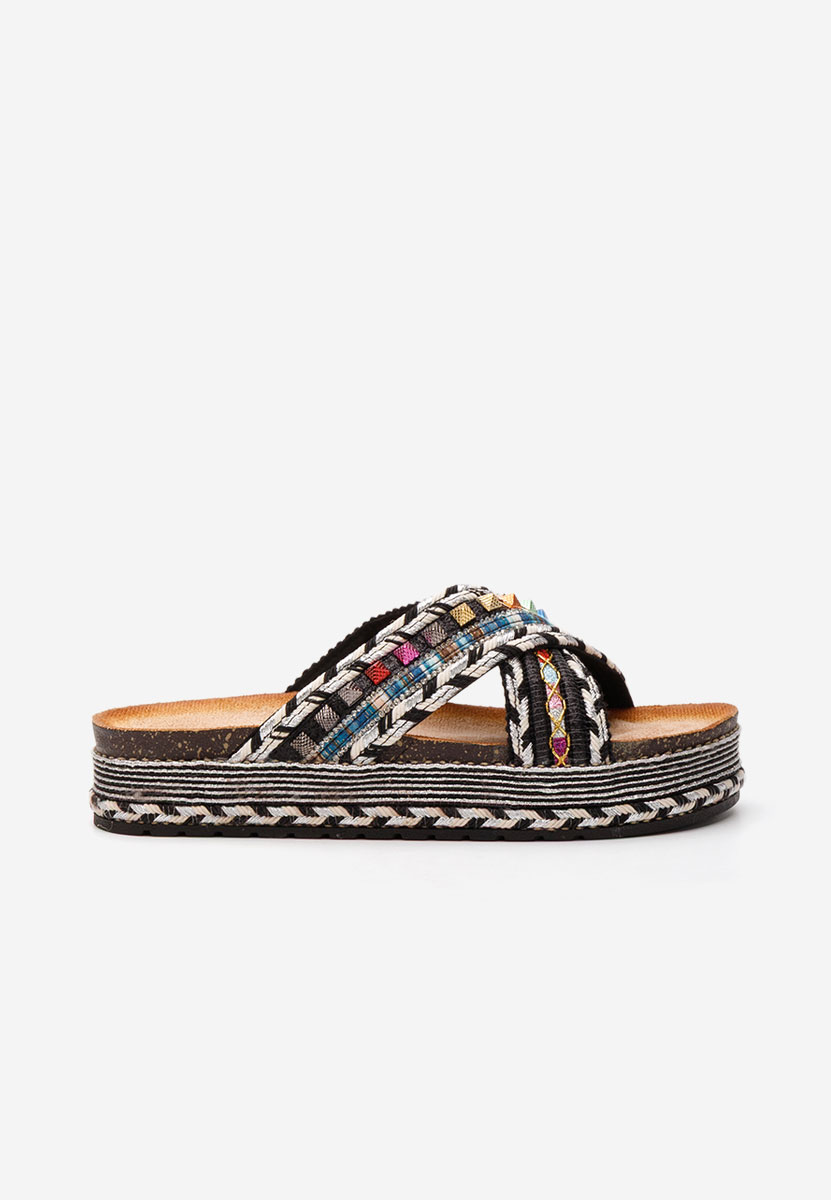 Mules plates femme multicolores Maryanne
