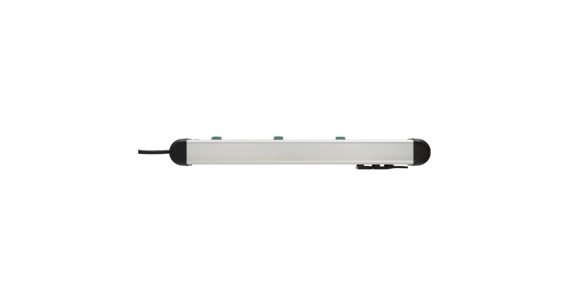 BrennenstuhlPremium-Alu-Line stekkerdoos 6-voudig schakel stekkerdoos  (3x 2-voudig schakelbaar)