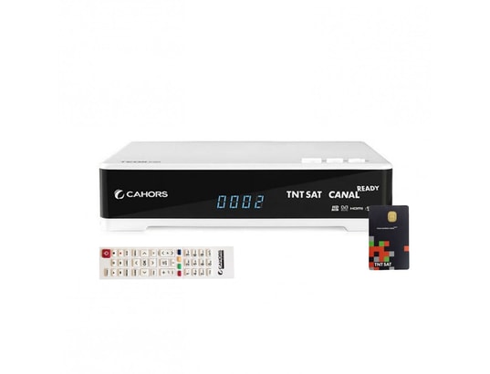 CAHORS - Décodeur satellite HD TEOX HD Mini Récepteur satellite + Carte TNTSAT V6