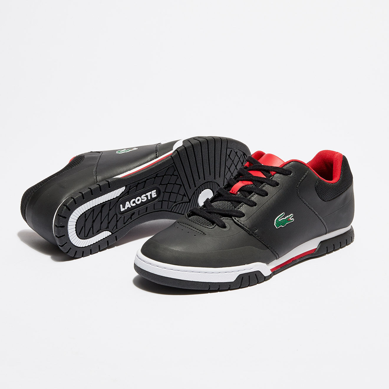 Lacoste Baskets Indiana Evo 317 1 noir/rouge