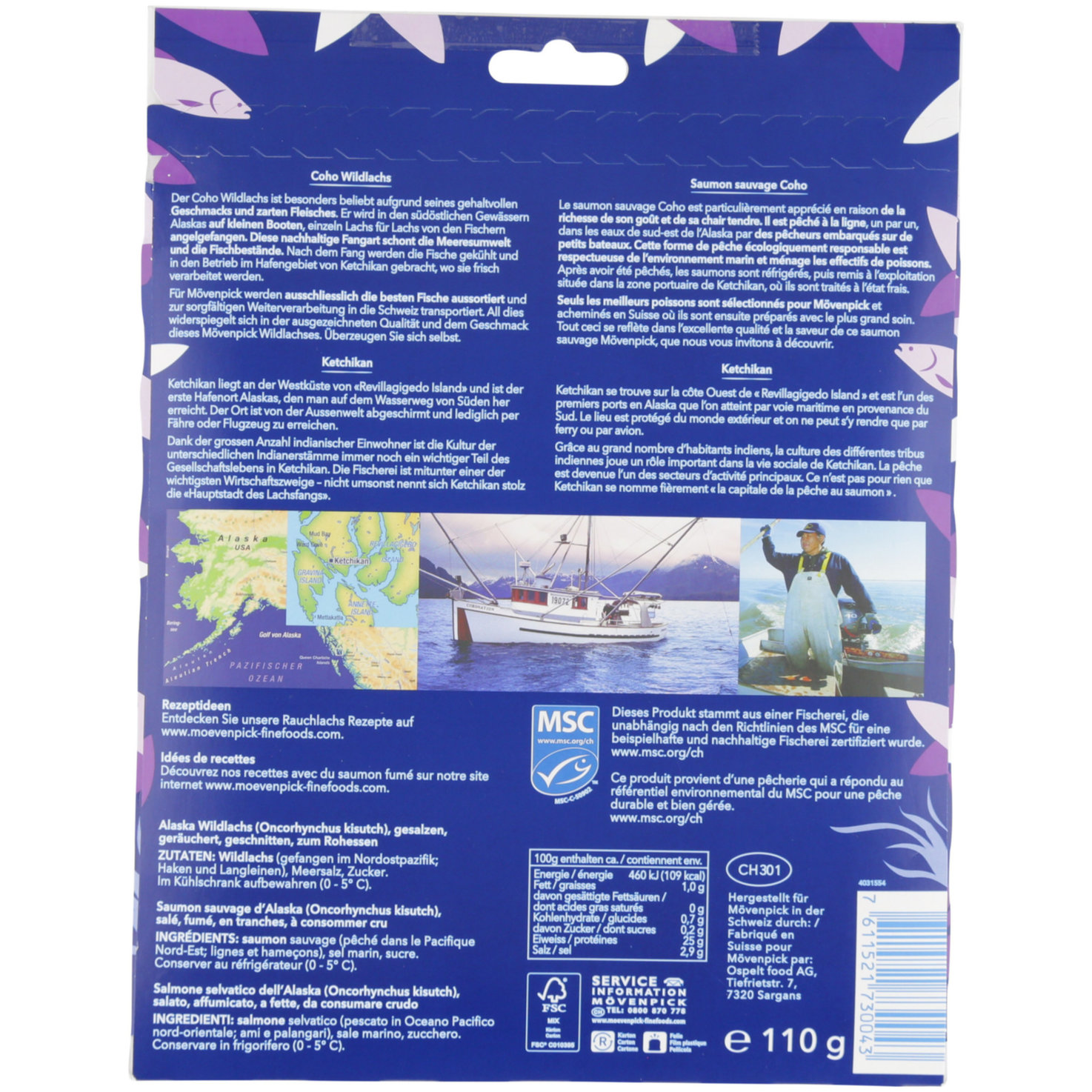 Mövenpick Wildlachs MSC Coho Alaska