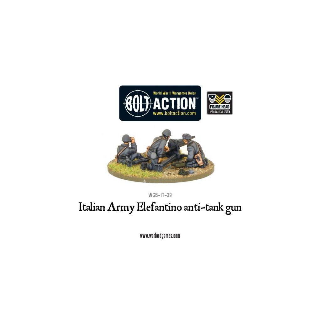 Bolt Action - Italian Army 47mm Elefantino Anti-Tank Gun