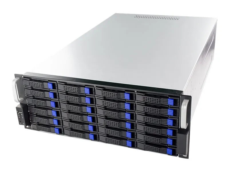 FANTEC SRC-4240X07 - Rack-monterbar - 4U - SSI EEB - SATA/SAS - hot-swap - ingen strømforsyning - sort, sølv - USB