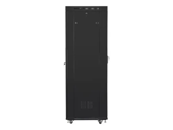 Lanberg - Rack kabinet - med 4 køleblæsere, display - sort, RAL 9004 - 42U - 19