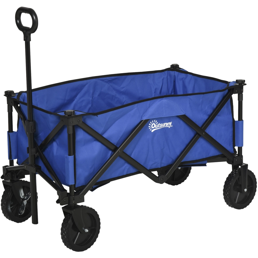 Outsunny Bollerwagen faltbar dunkelblau