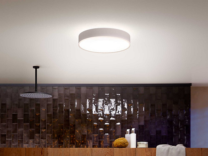 Plafonnier connecté dimmable Bluetooth Philips Hue IP44 Circulaire 2450lm 19,2W blanc
