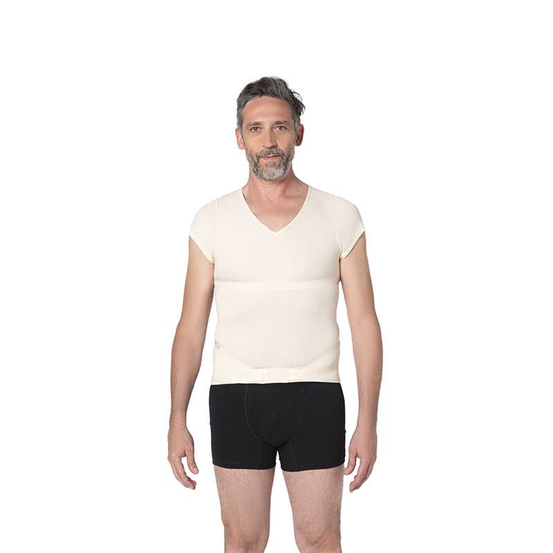 Correcteur de posture Homme Lyne Up t-shirt seconde peau Nude