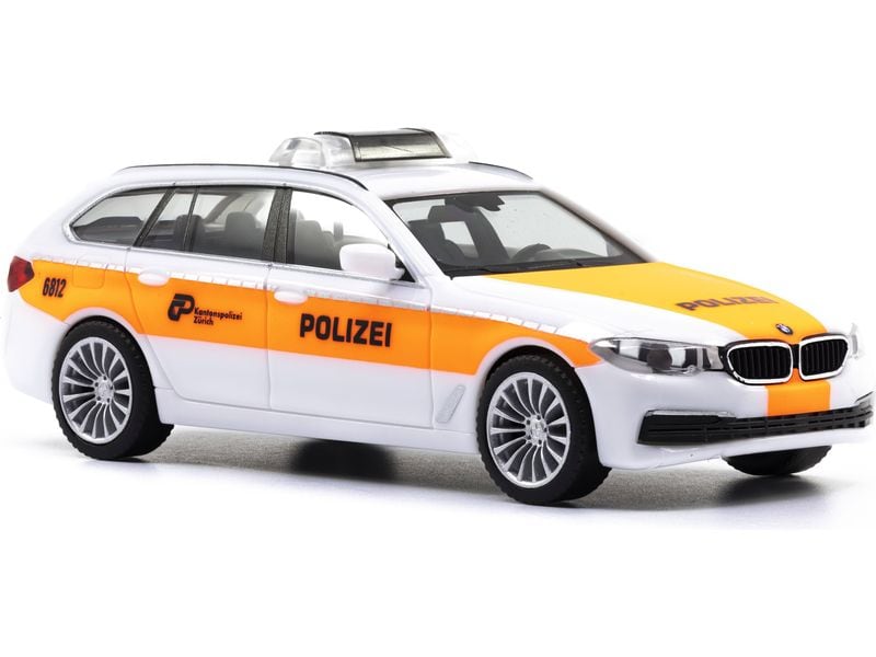 ACE BMW 5er Touring Kapo Zürich 1:87 H0 Modell BMW 5er Touring der Polizei Zurich