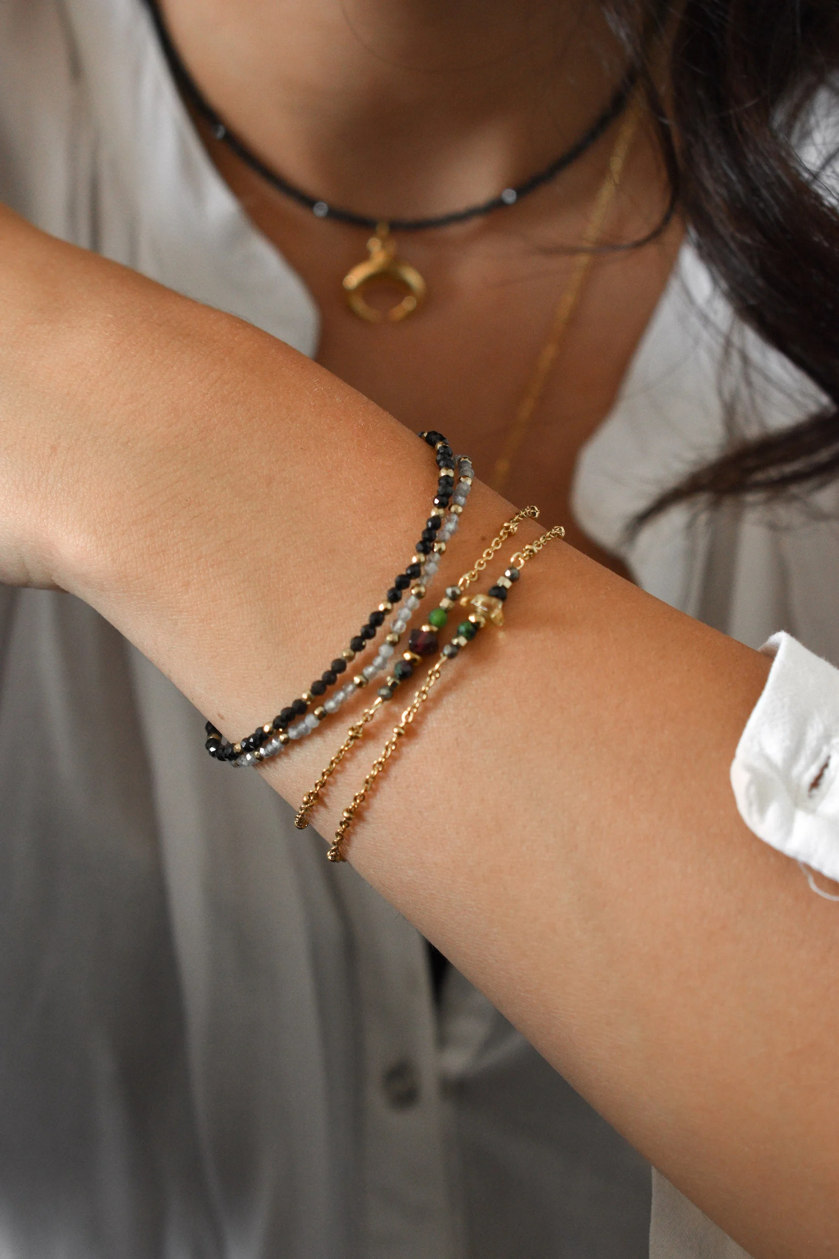 LULA - Bracelet grenat | Bleu
