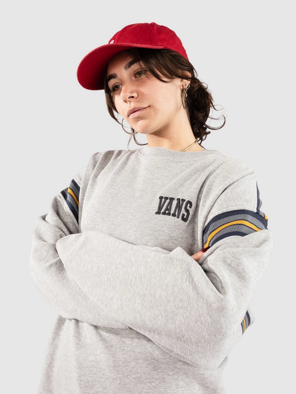 Vans Stadium OS Crew Sweater cement heather