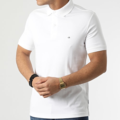 Polo Manches Courtes Liquid Touch Slim 7090 Blanc