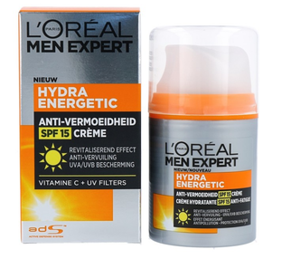 L'Oréal Paris Men Expert Hydra Energetic Anti Vermoeidheid Creme SPF 15 50ML