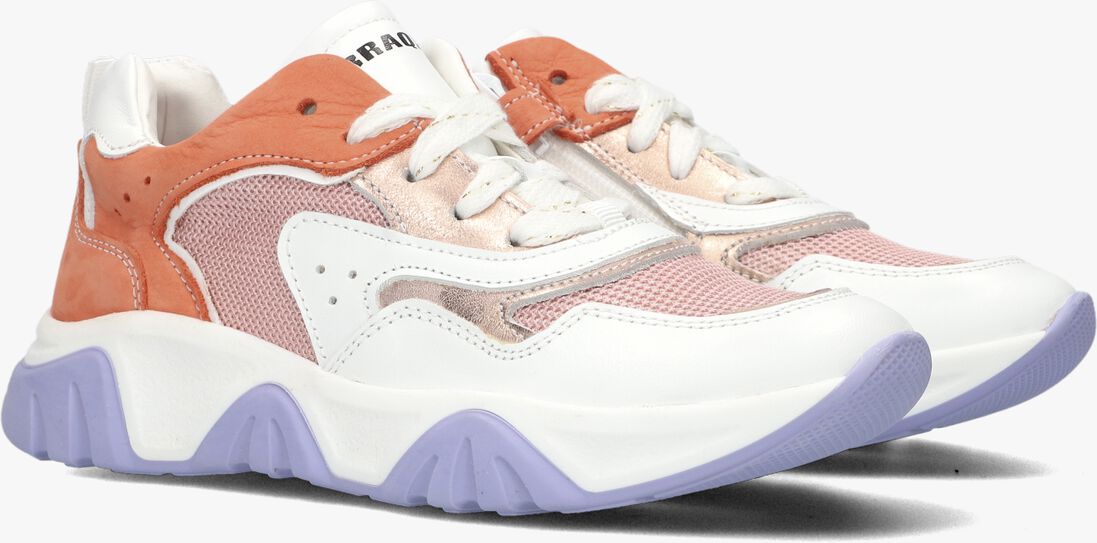 BRAQEEZ oranje braqeez lage sneakers guusje garda