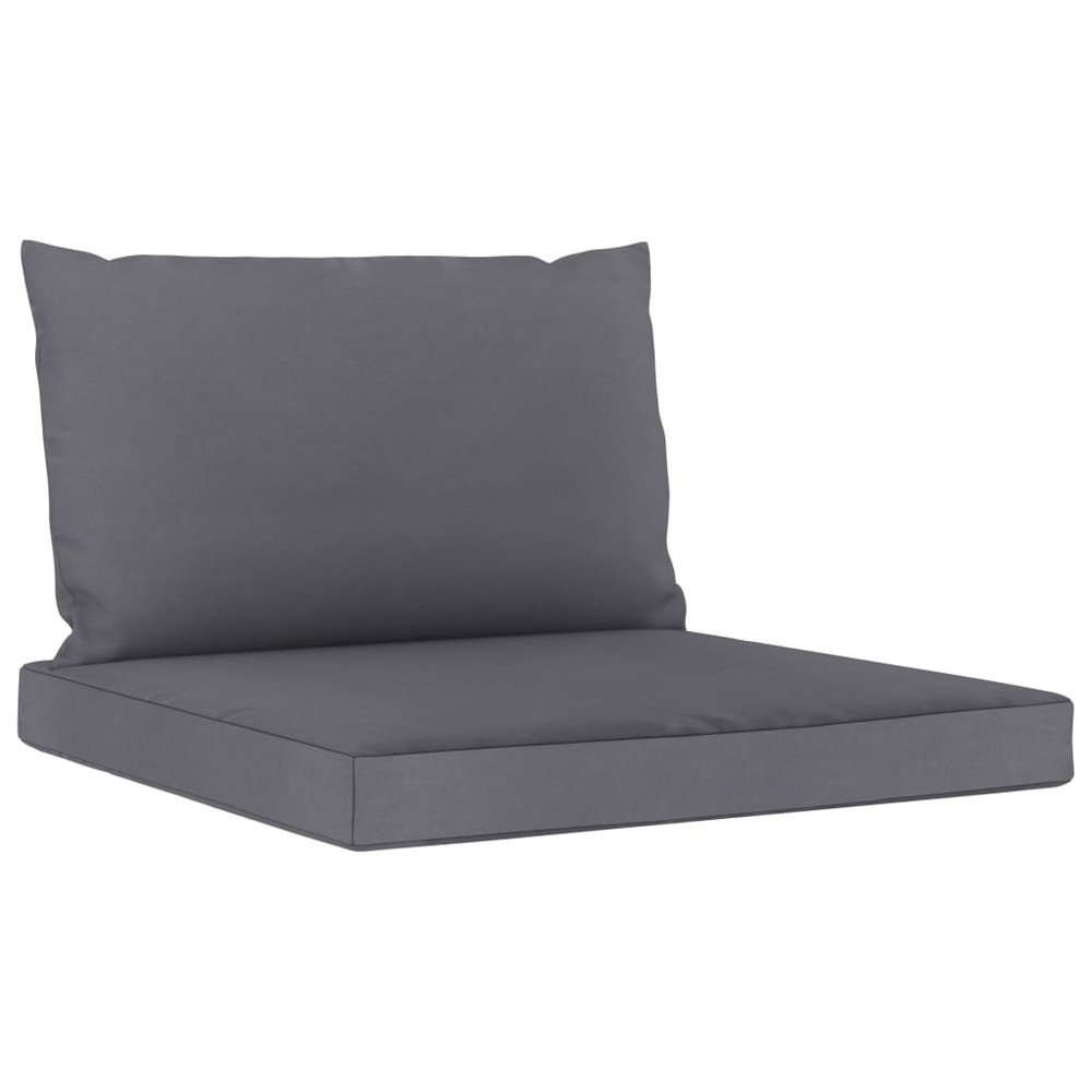 Salon de jardin meuble d'extérieur ensemble de mobilier 12 pièces avec coussins anthracite