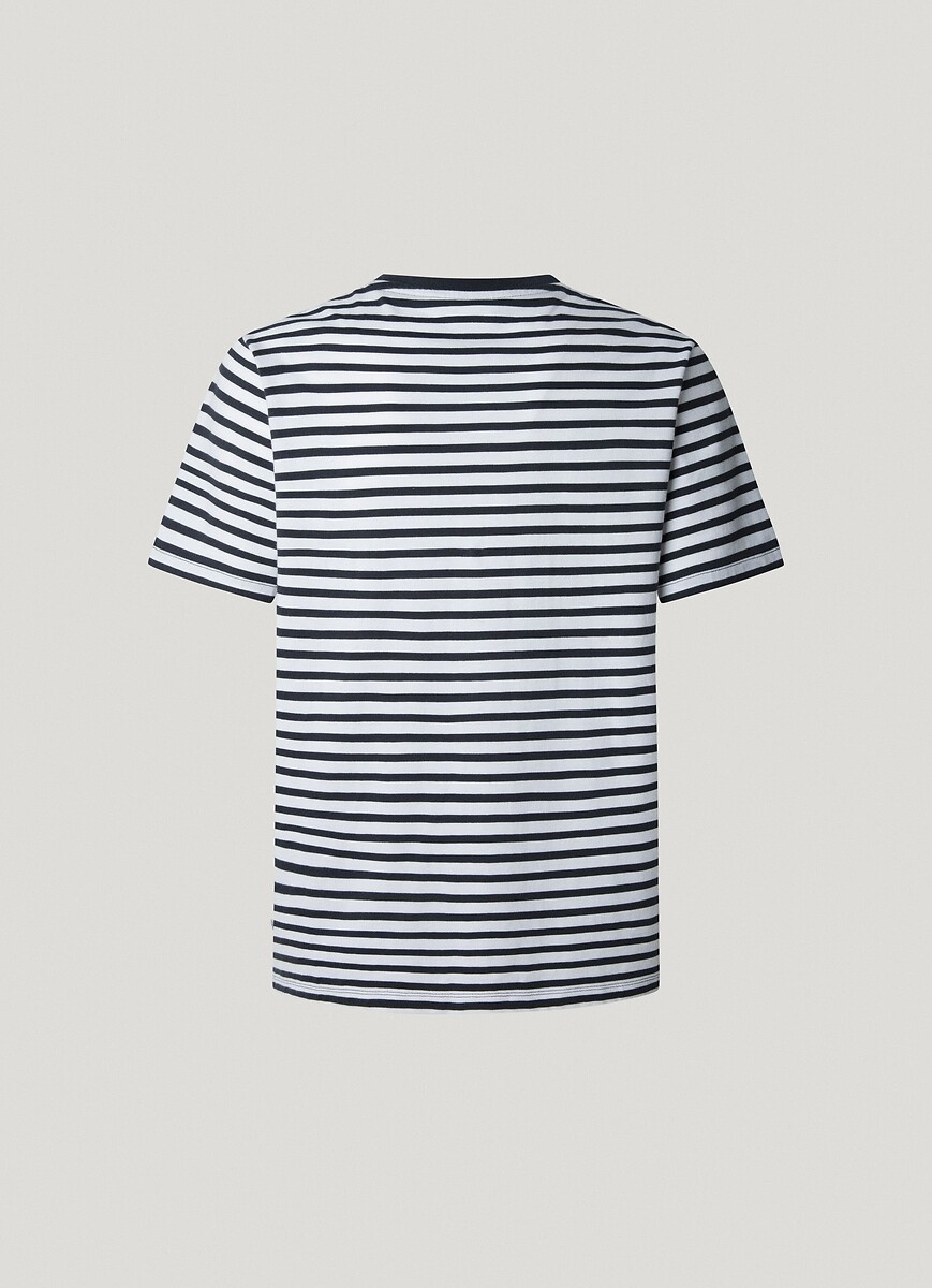 PEPE JEANS<br>Camiseta listrada de gola redonda