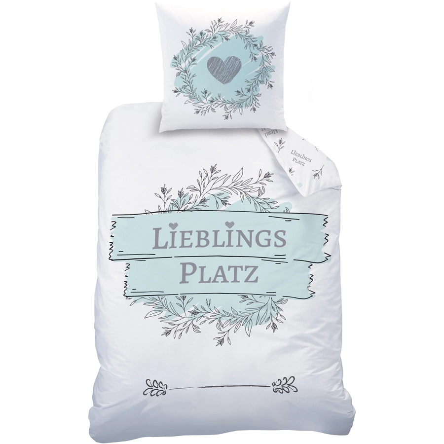 MTOnlinehandel Bettwäsche Kinder-Bettwäsche, Teenager 80x80 + 135x200 Lieblingsplatz