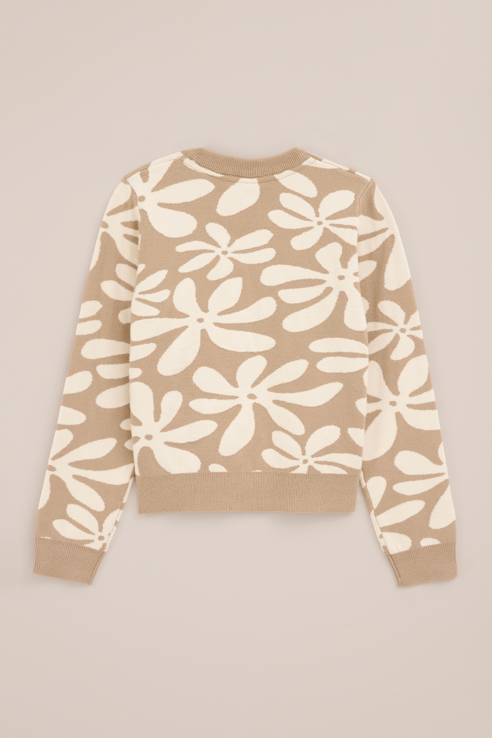 Meisjes trui met dessin WE Fashion Beige