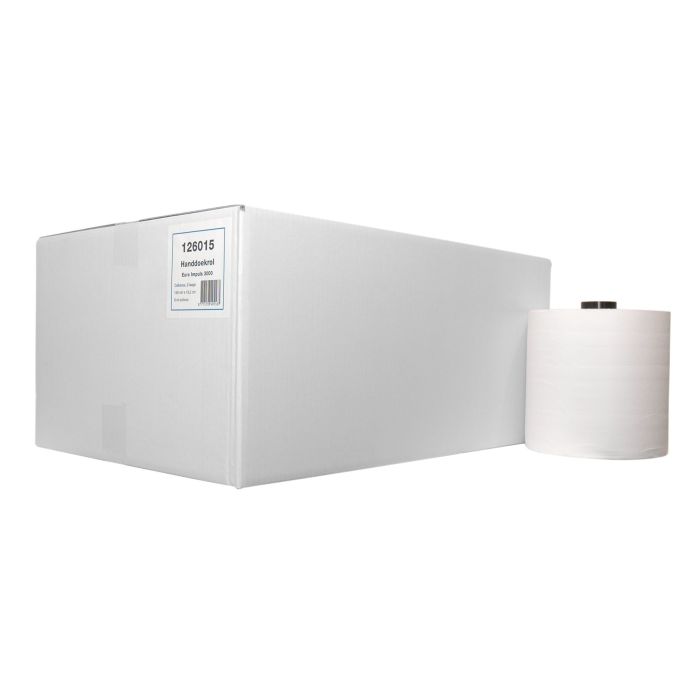 Handdoeken op rollen 6st cellulose 2laags 150meter 6rollen ECO (126015)
