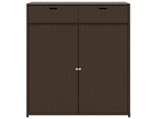 VIDAXL - Armoire de jardin Armoire de rangement jardin marron 105x55x113 cm résine tres...