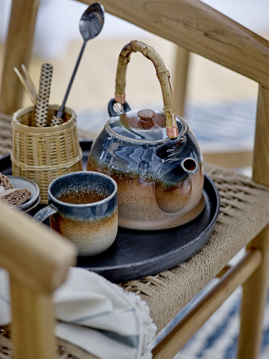 Bloomingville - Aura Tekande Med Tesi - Blå - Porcelæn Keramik