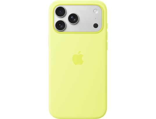 APPLE - Coque iPhone 17 Pro Max Silicone MagSafe – Jaune Fluo-MGFM4ZM/A