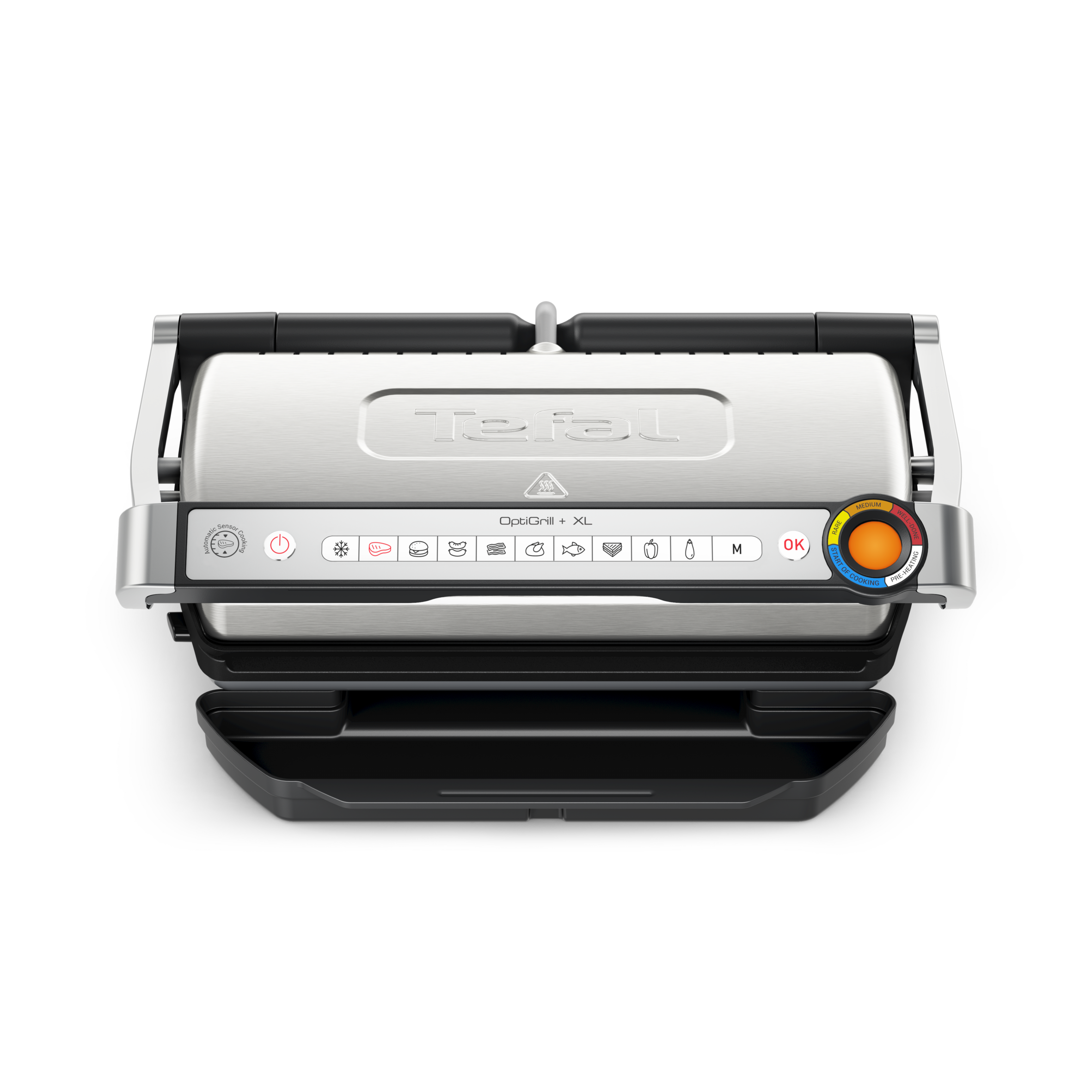 OptiGrill+ XL GC728D Slimme contactgrill met grilltang - 9 automatische programma's