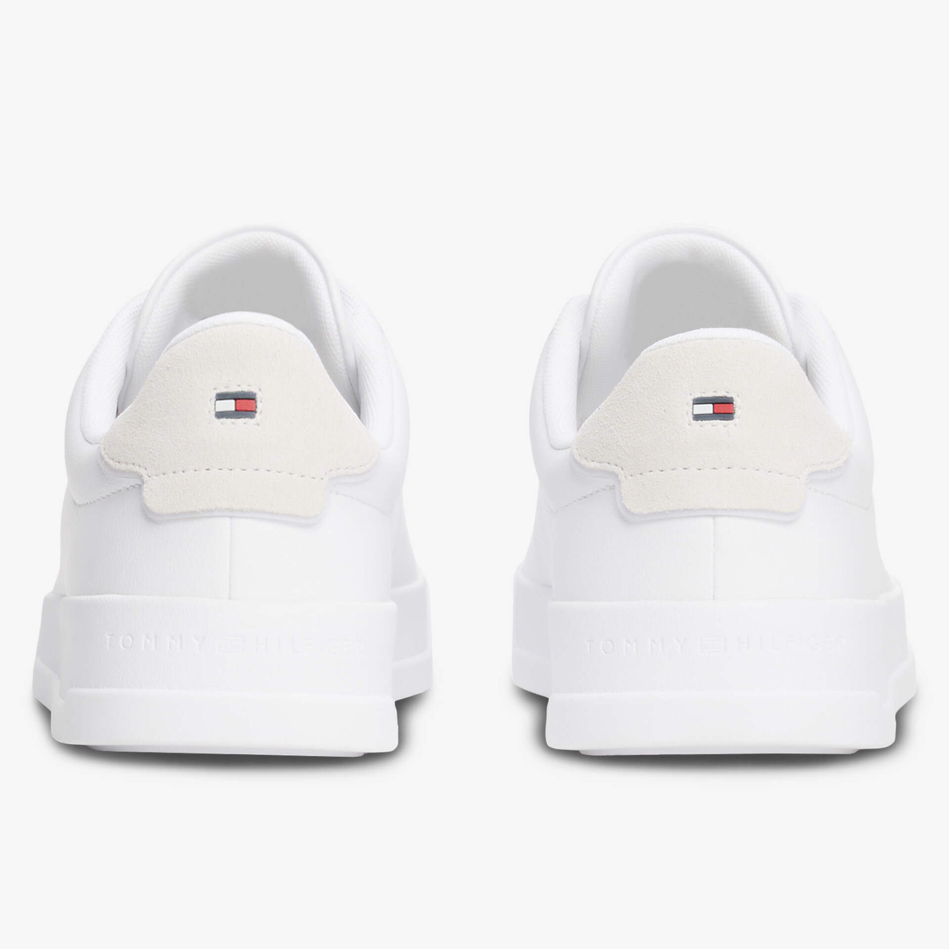 TOMMY HILFIGER Court LTH Detail ESS Herren Sneaker Low weiß
