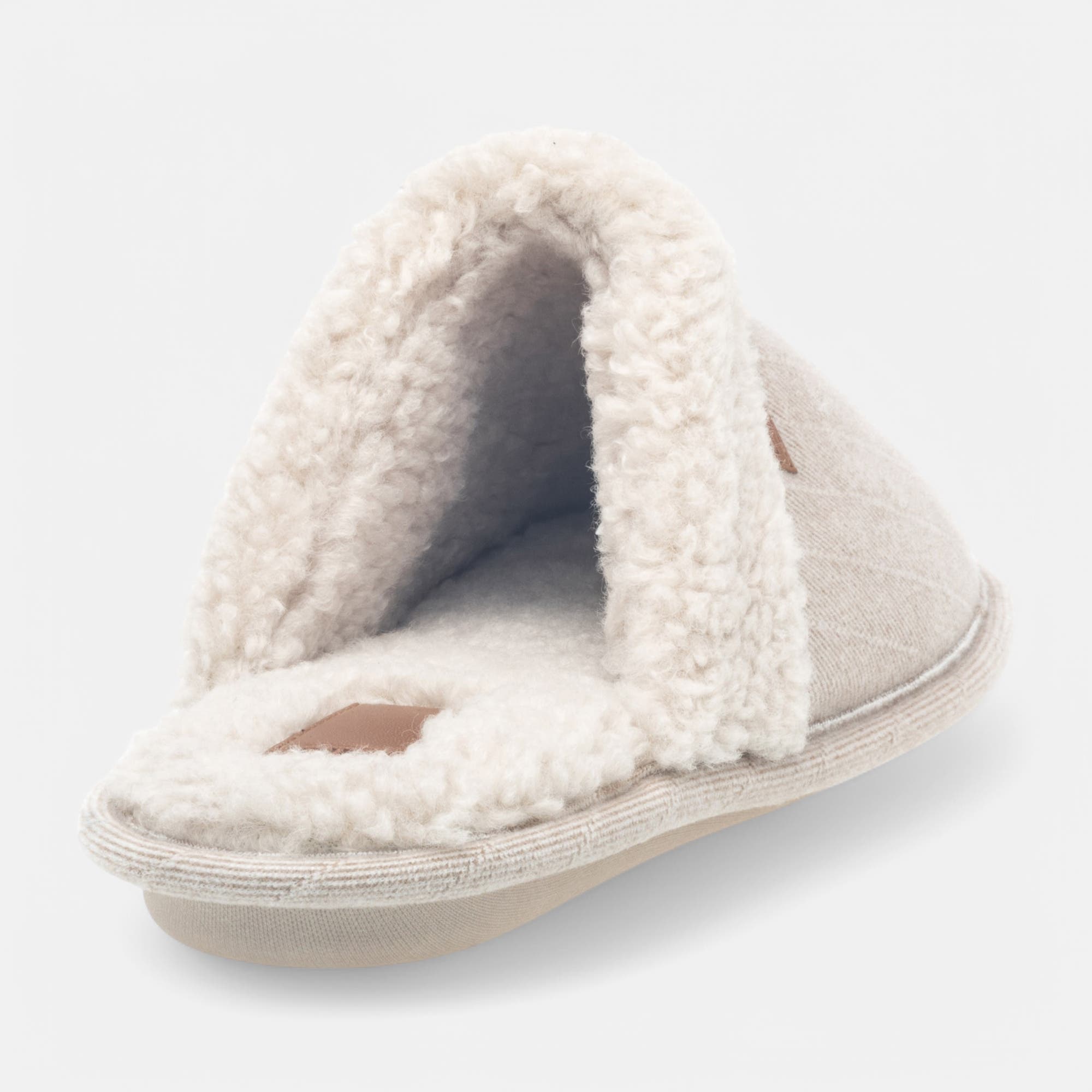 Pantoufles mules Femme beige