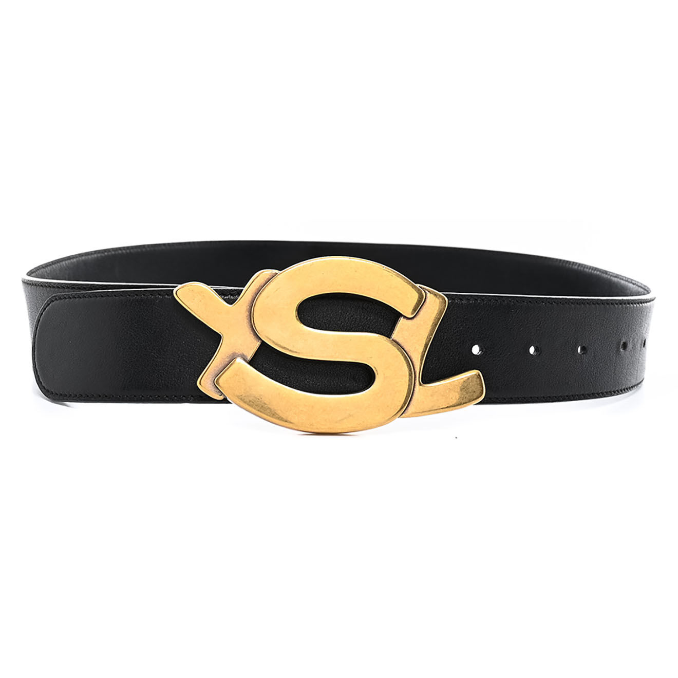Saint Laurent Ceinture en Cuir noire - Très bon état